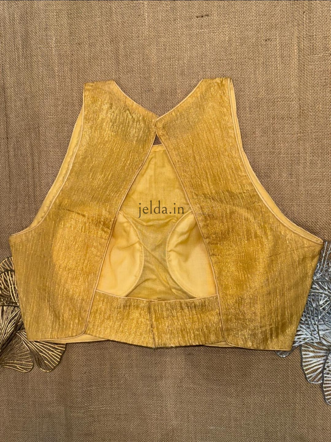 Premium Plain Sleeveless High Neck Blouses – Silk Fabric