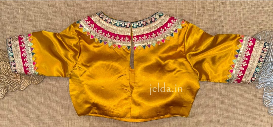 Festive Embroidered Modal Silk Blouse