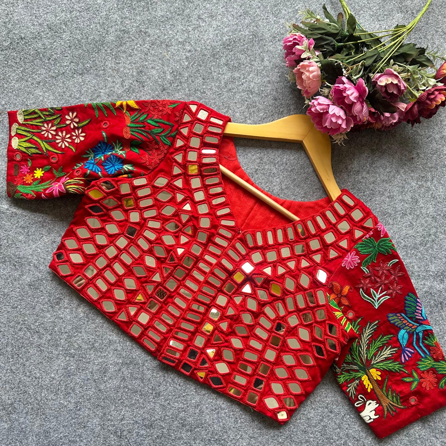 A Beauty Of Handwork All Over - Premium Readymade Blouse