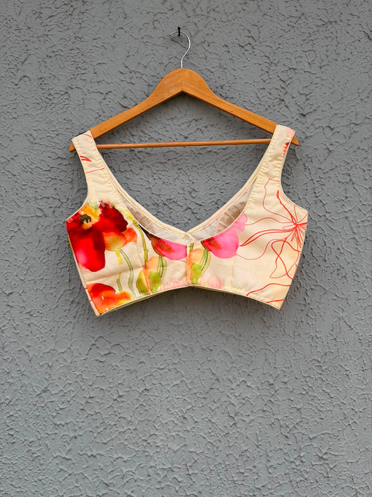 Cotton Sleeveless designer blouse