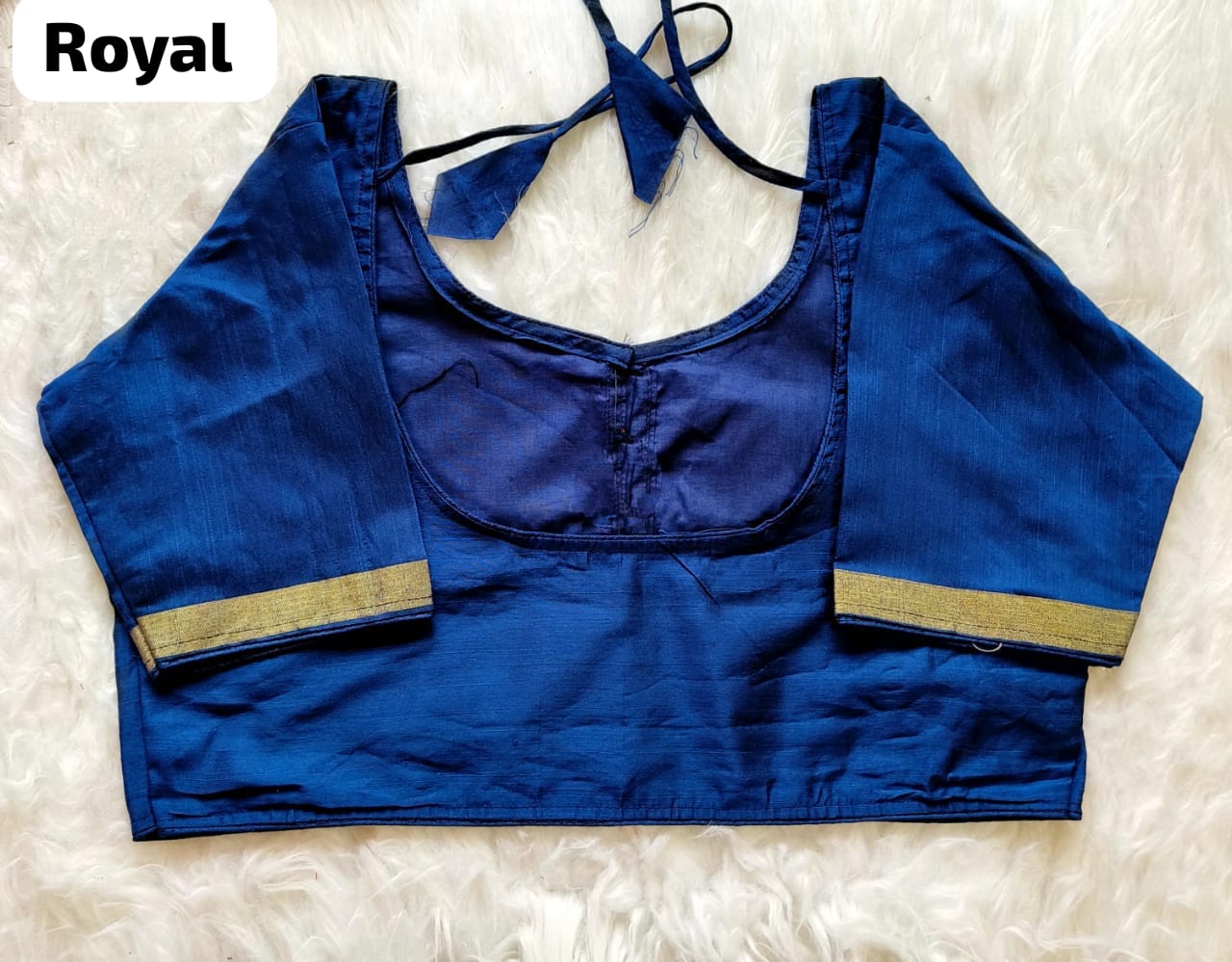 Ghicha silk round neck ready made blouses
