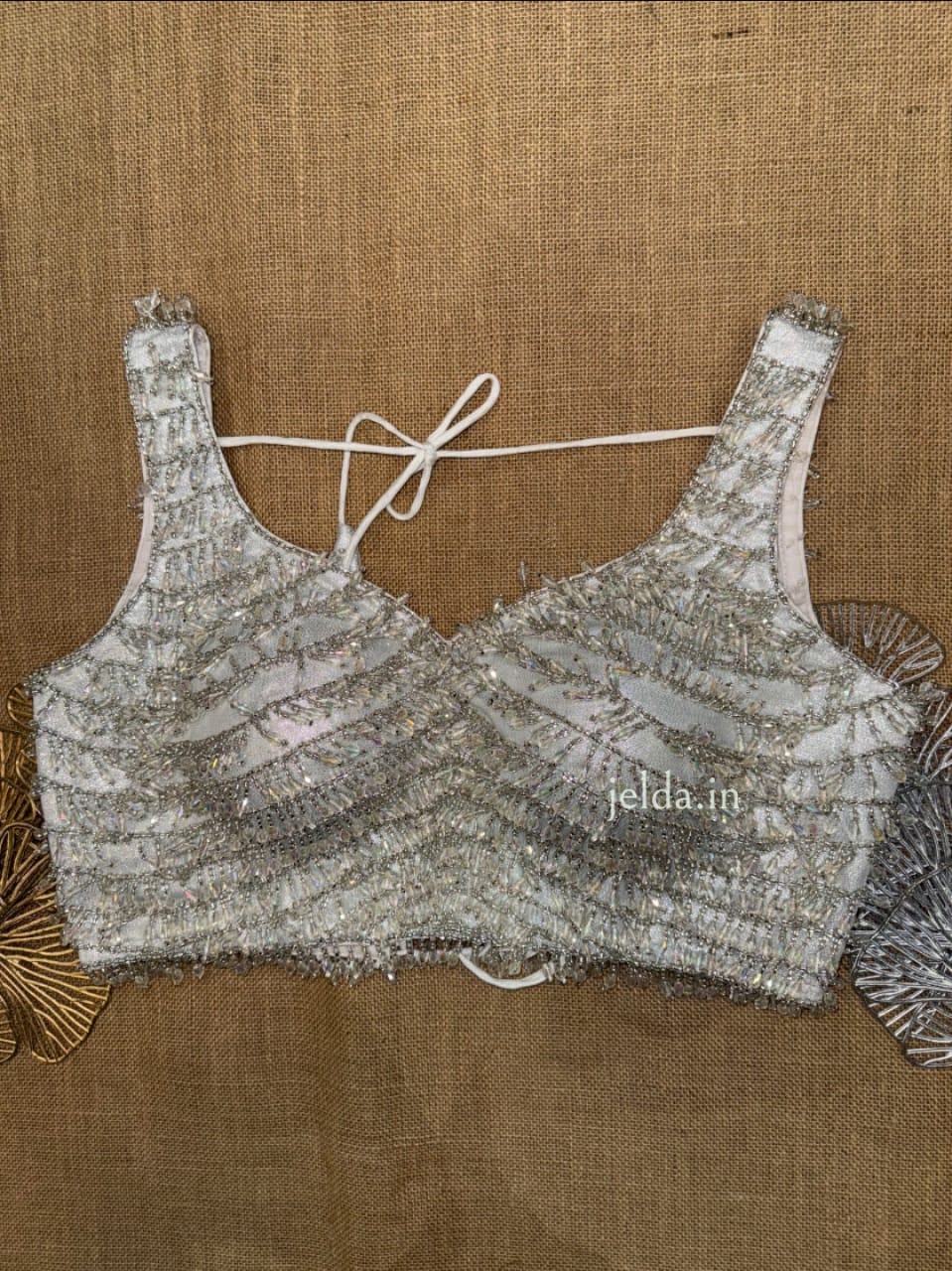 Heavy Beaded & Sequin Fringe Blouse – Premium Partywear Collection