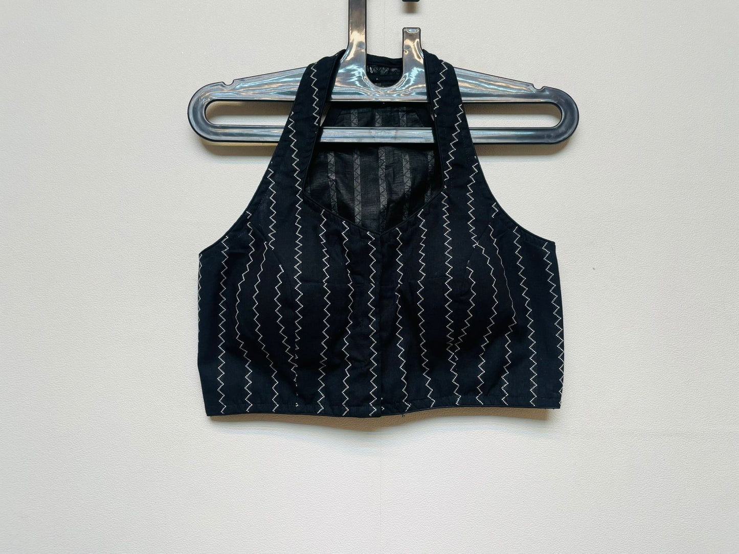 Cotton halter neck designer blouse
