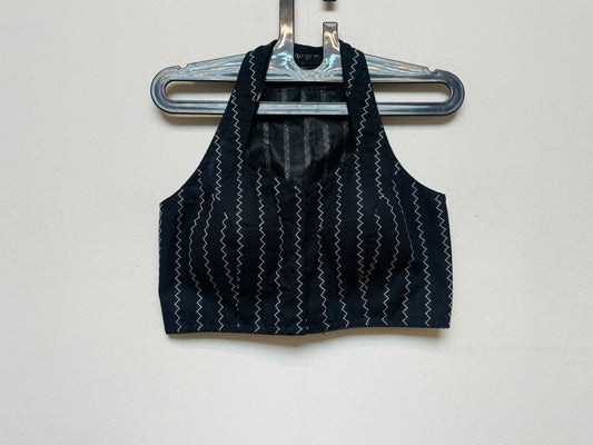 Cotton halter neck designer blouse