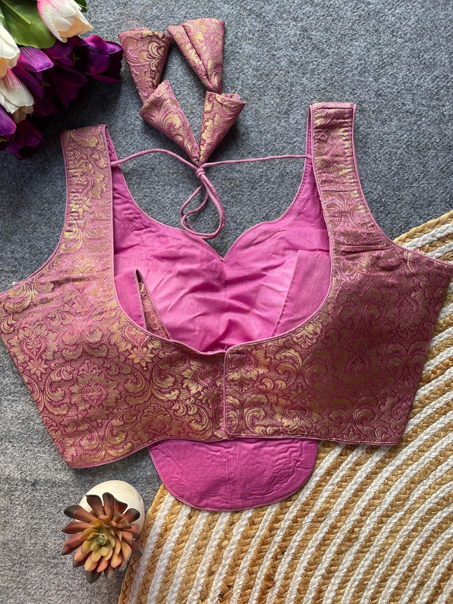 Heavy Jecard ready made blouse