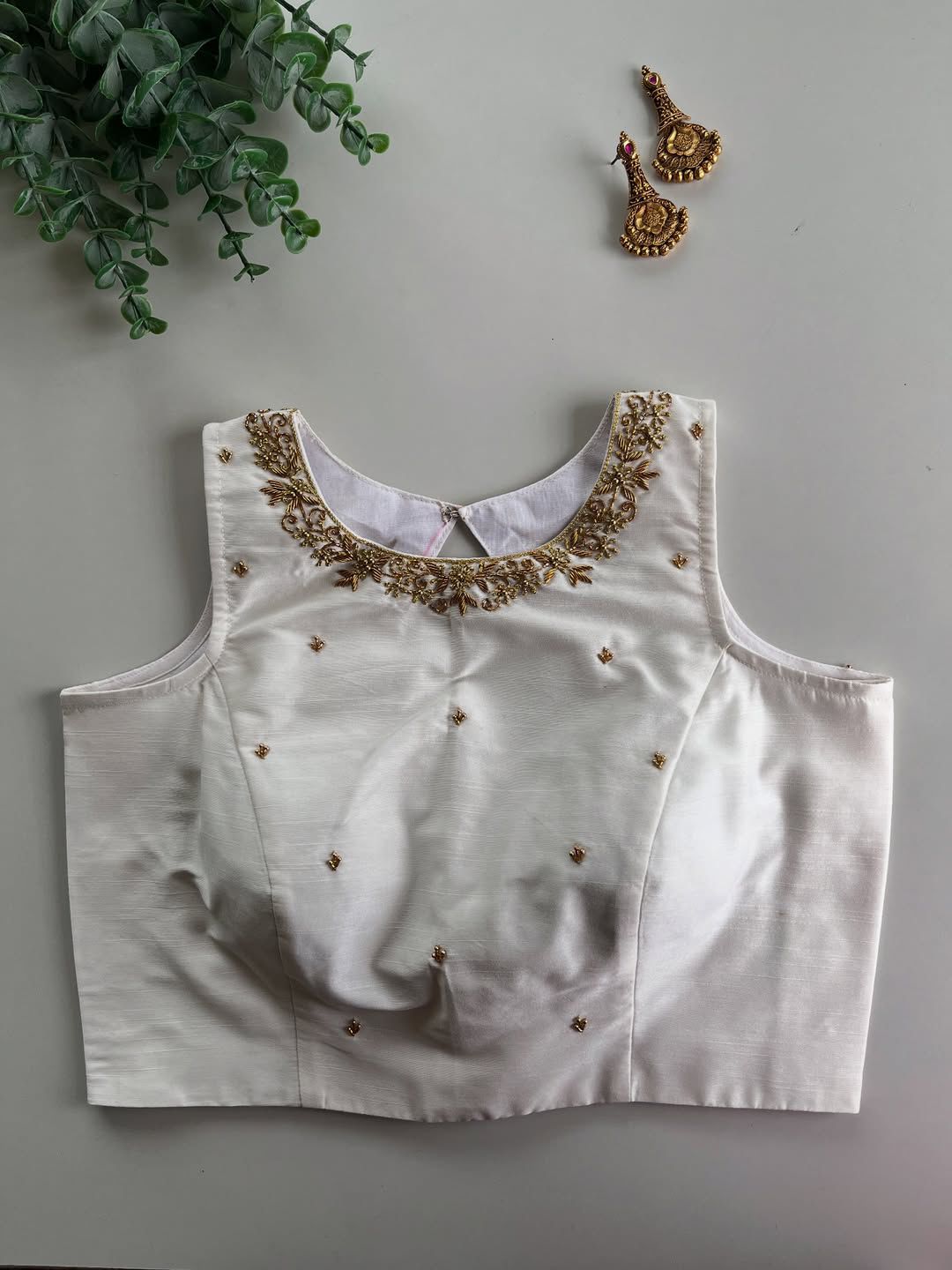 Beautiful Handwork All Over - Premium Readymade Blouse