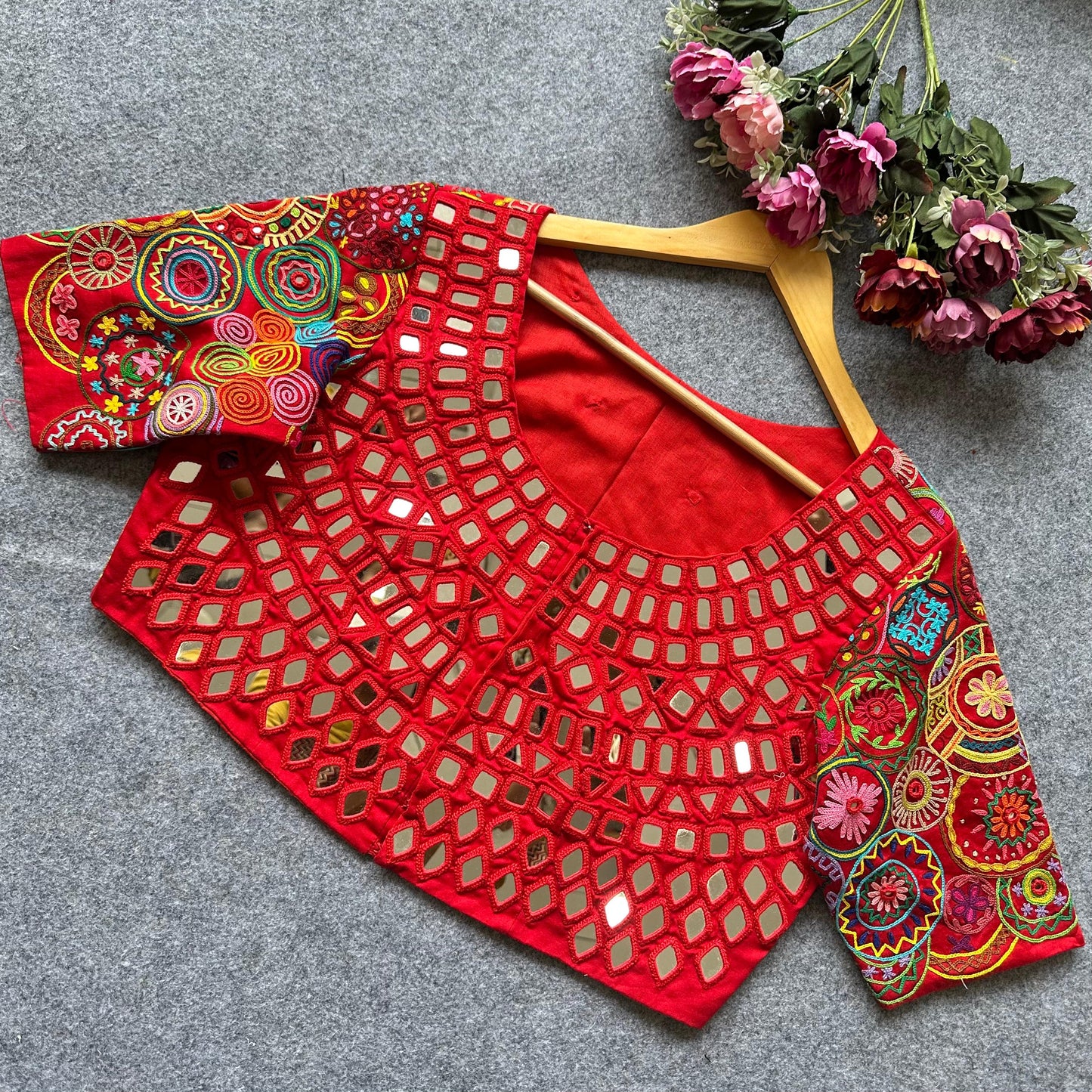 A Beauty Of Handwork All Over - Premium Readymade Blouse