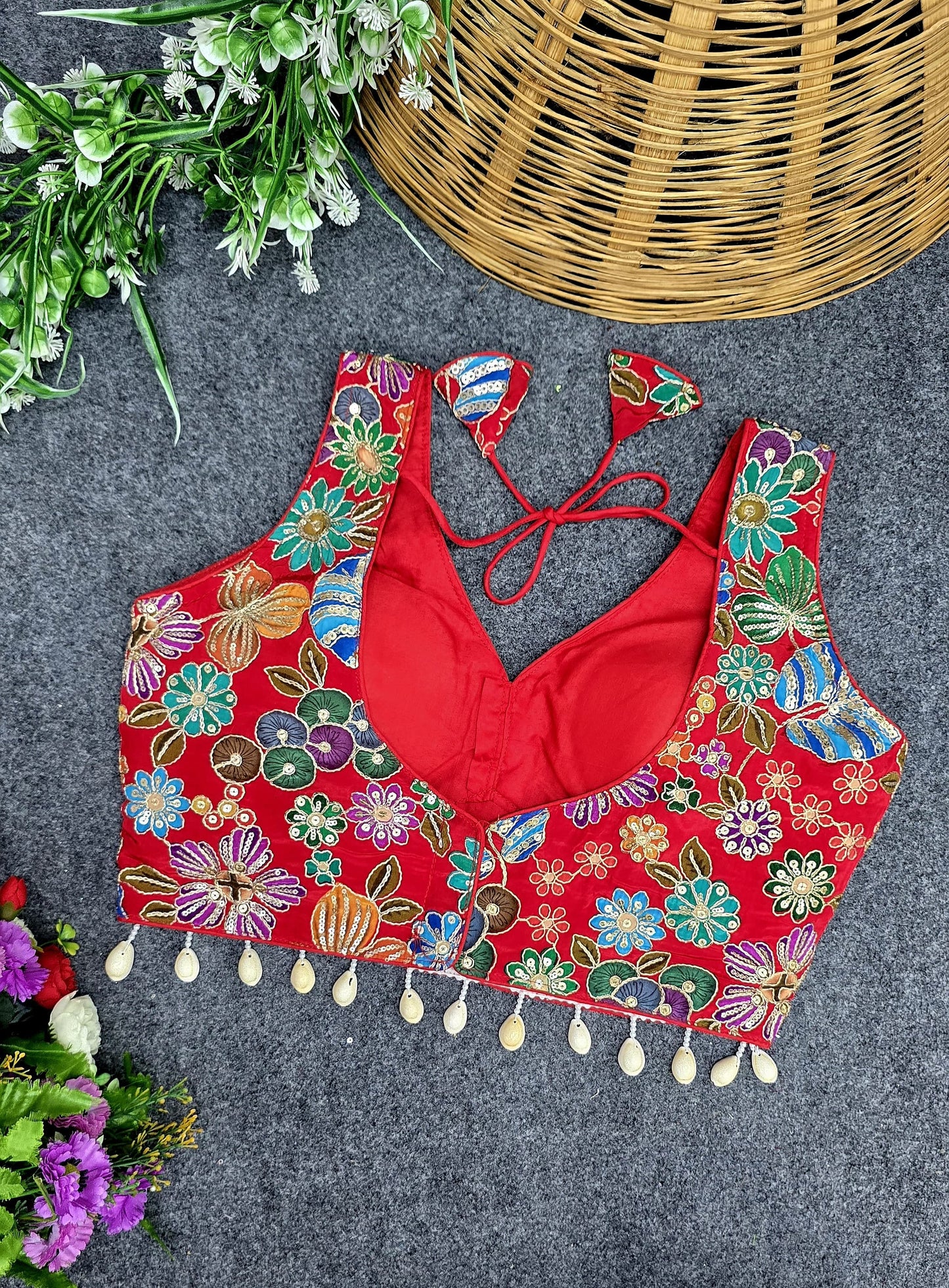 Party wear handwork ready made blouse