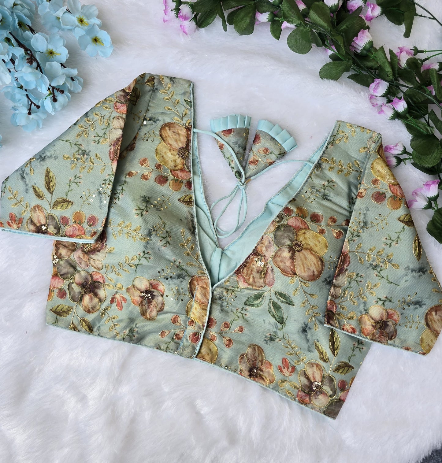 Pojison Printed - Premium Readymade Blouse