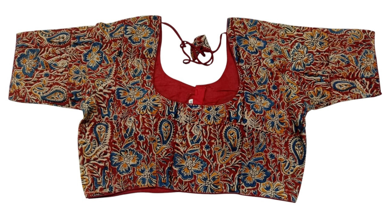 Kalamkari pure cotton ready made blouse