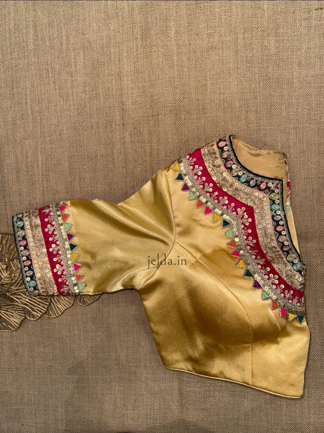 Festive Embroidered Modal Silk Blouse