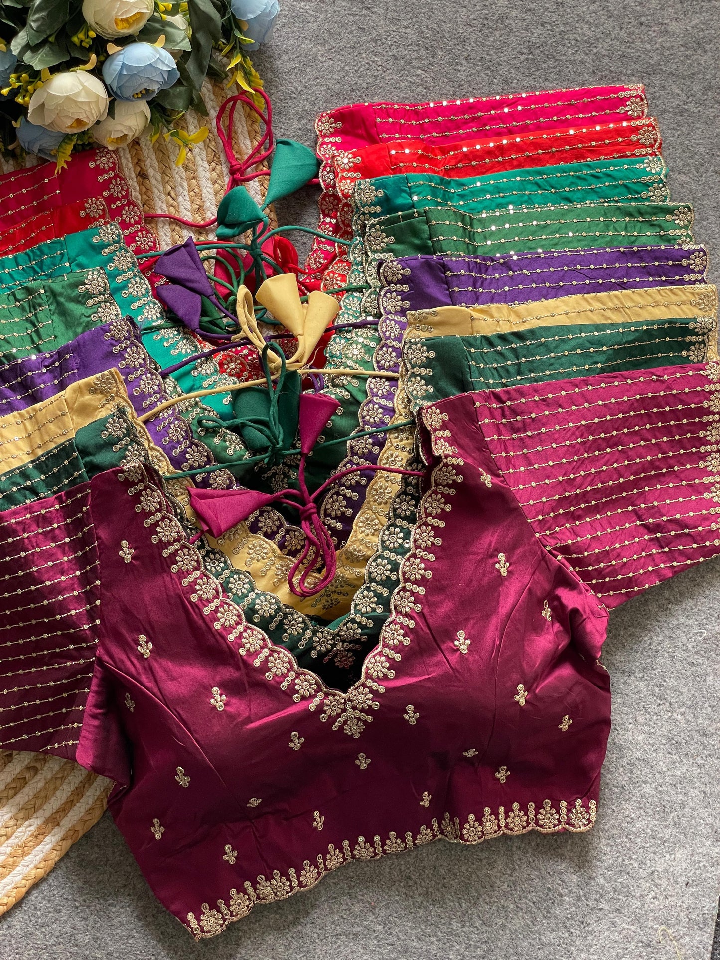 Banarasi silk ready made blouse