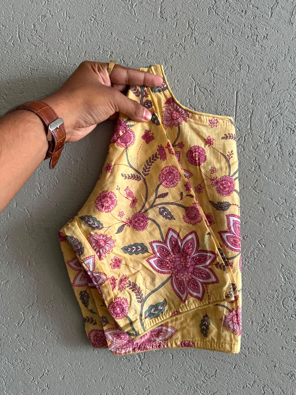 Pure Ajrakh Cotton ready made blouse