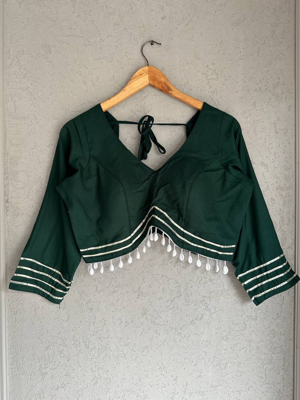 Pure Rayon Cotton ready made blouse