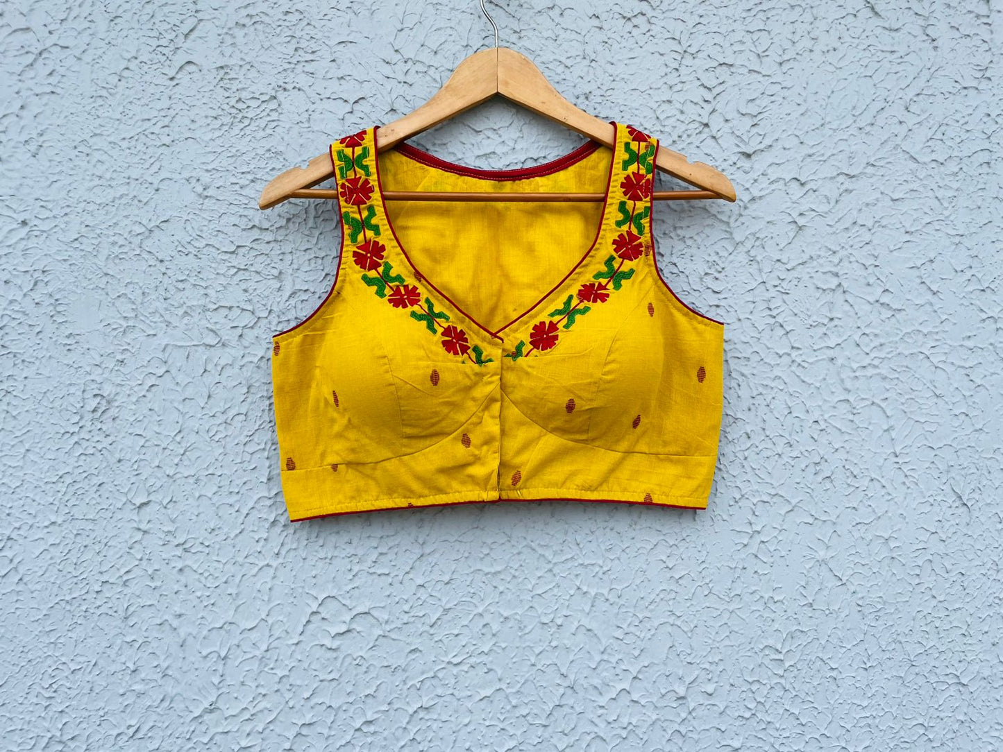 Cotton Embroidery Sleeveless - Premium Designer Blouse
