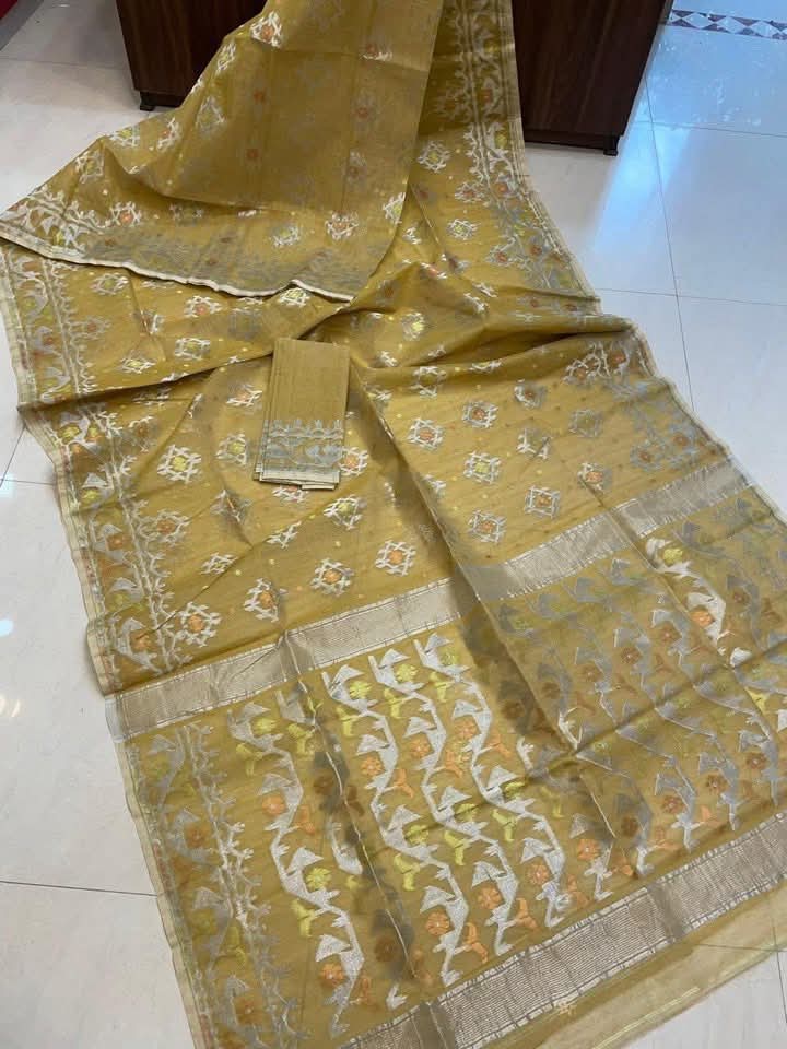 EXCLUSIVE ZARI WORK JAMDANI SAREE