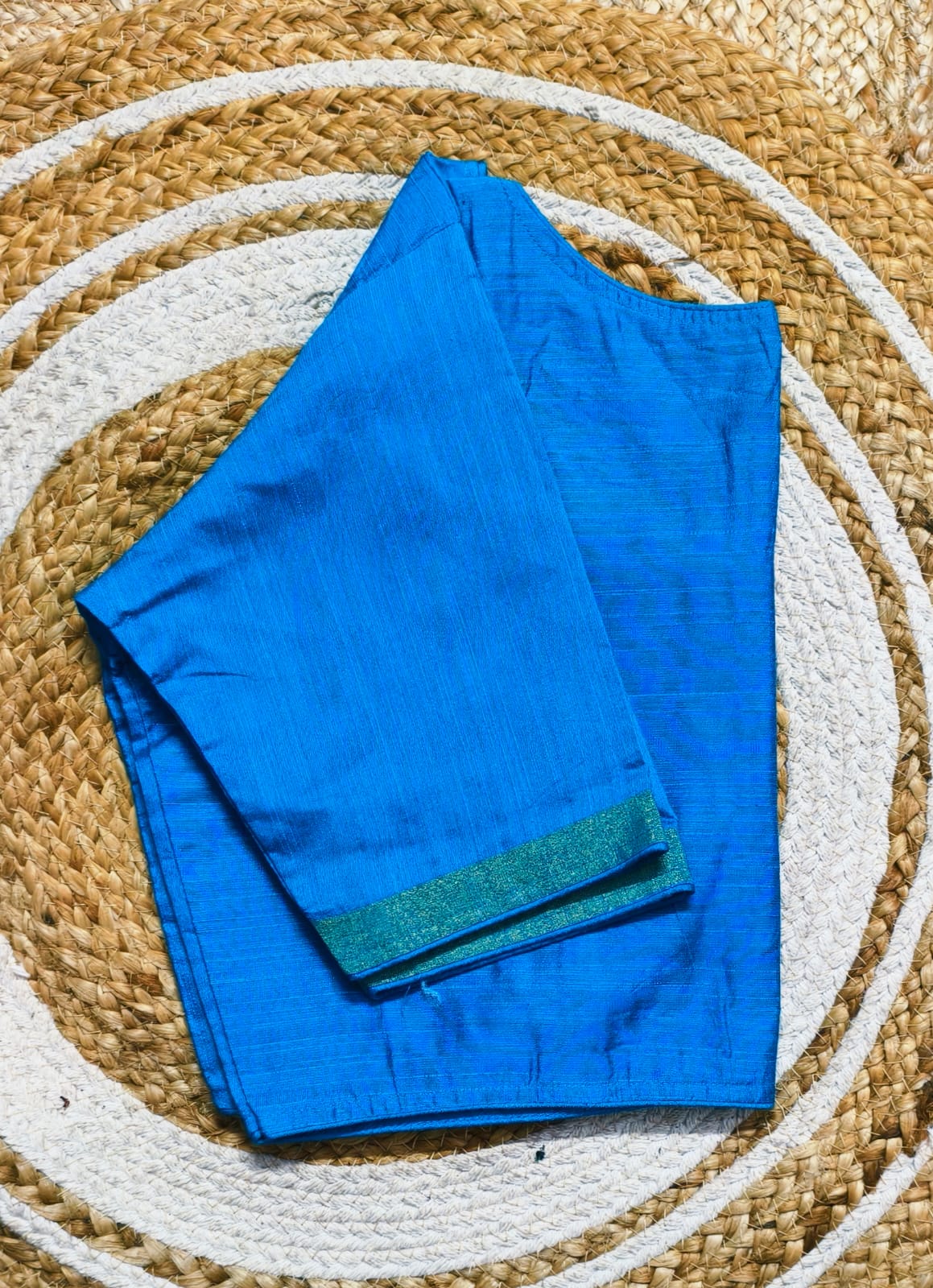 Ghicha silk boat neck ready made blouses