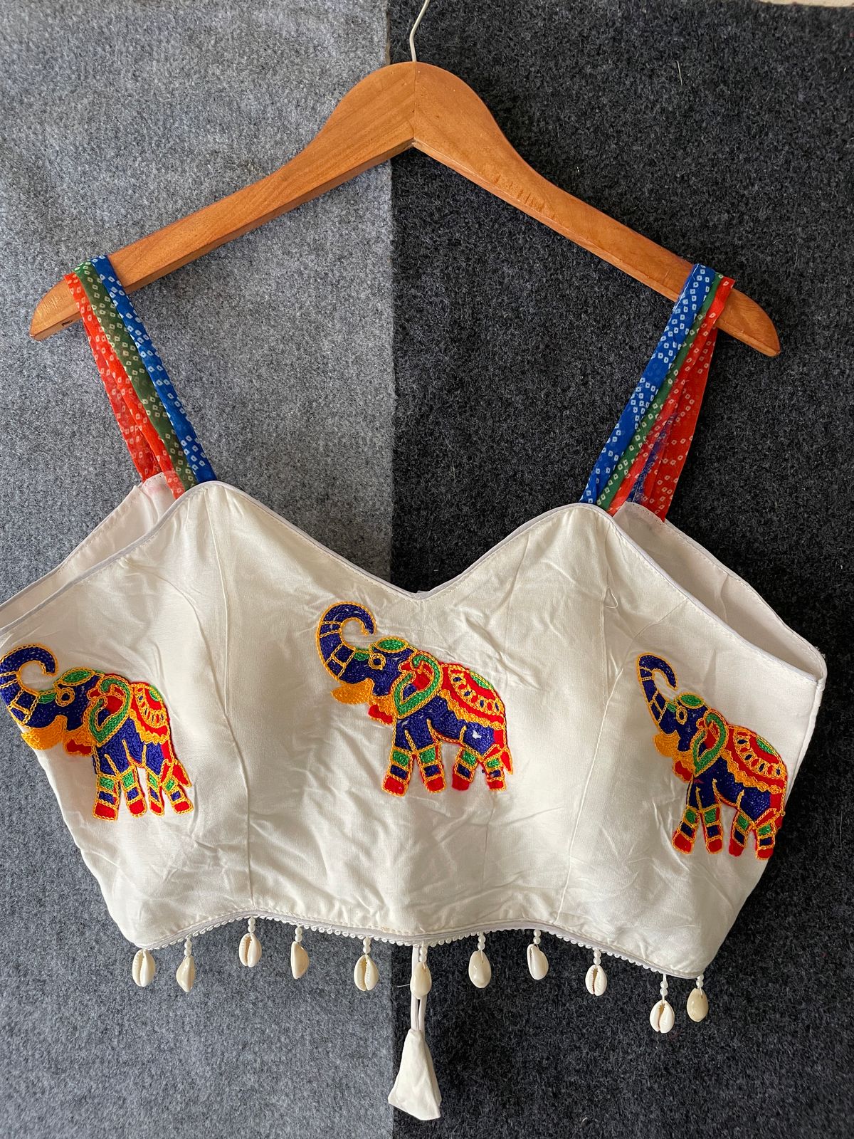 Fancy Sleeveless With Back Doori - Premium Readymade Blouse