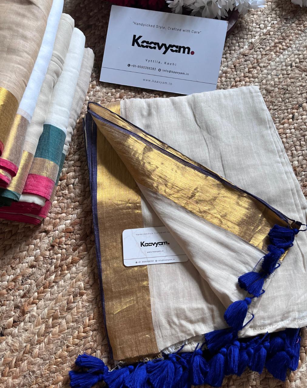 Pure Mul Mul cotton by cotton saree