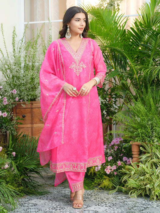 Party wear zari work salwar suit