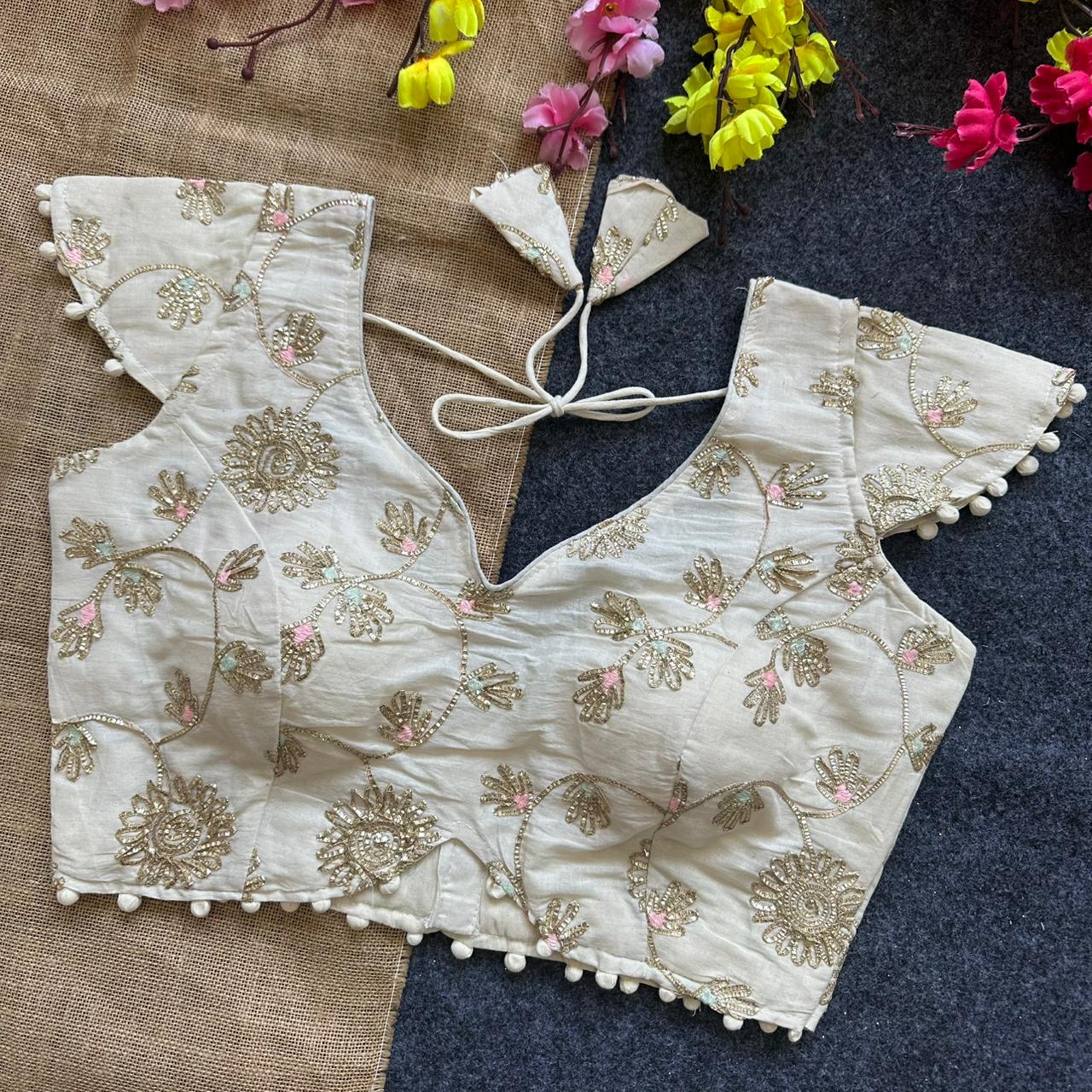 Pure Camric Cotton ready made blouses