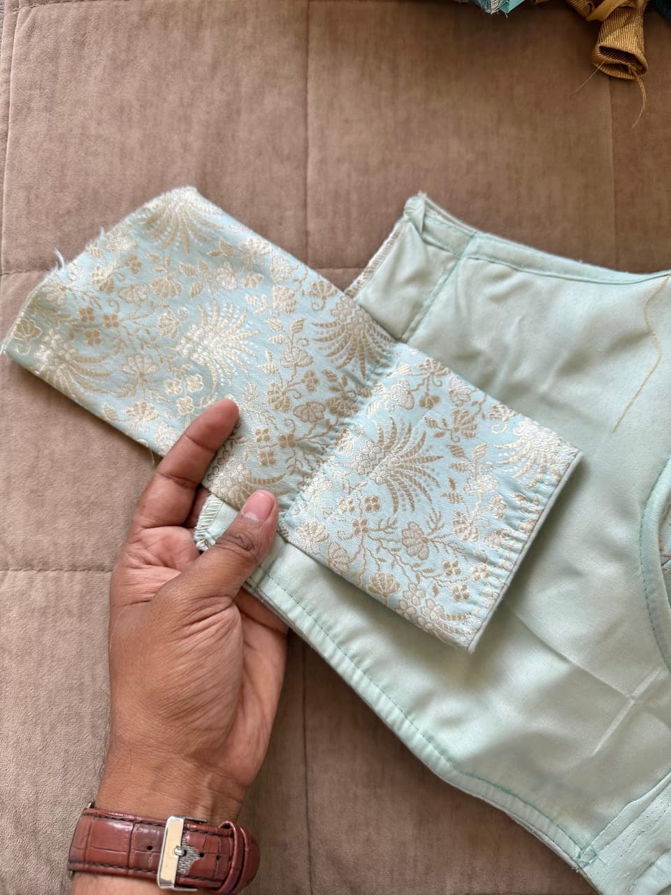 Original banaras silk ready made blouse