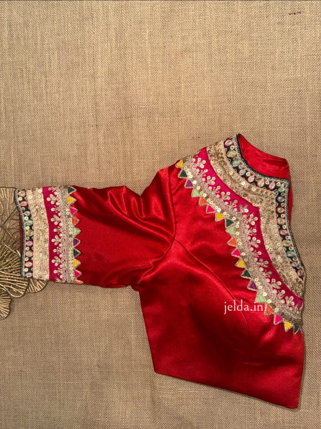 Festive Embroidered Modal Silk Blouse