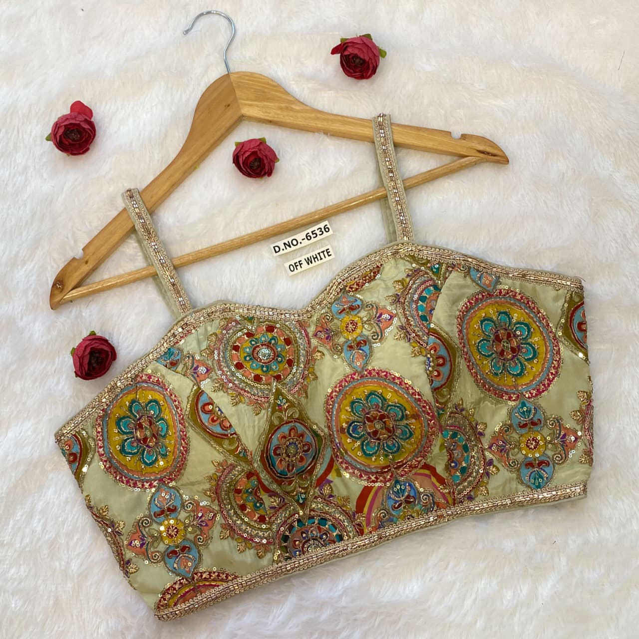 Crep viscose pojisan sleeveless ready made blouse