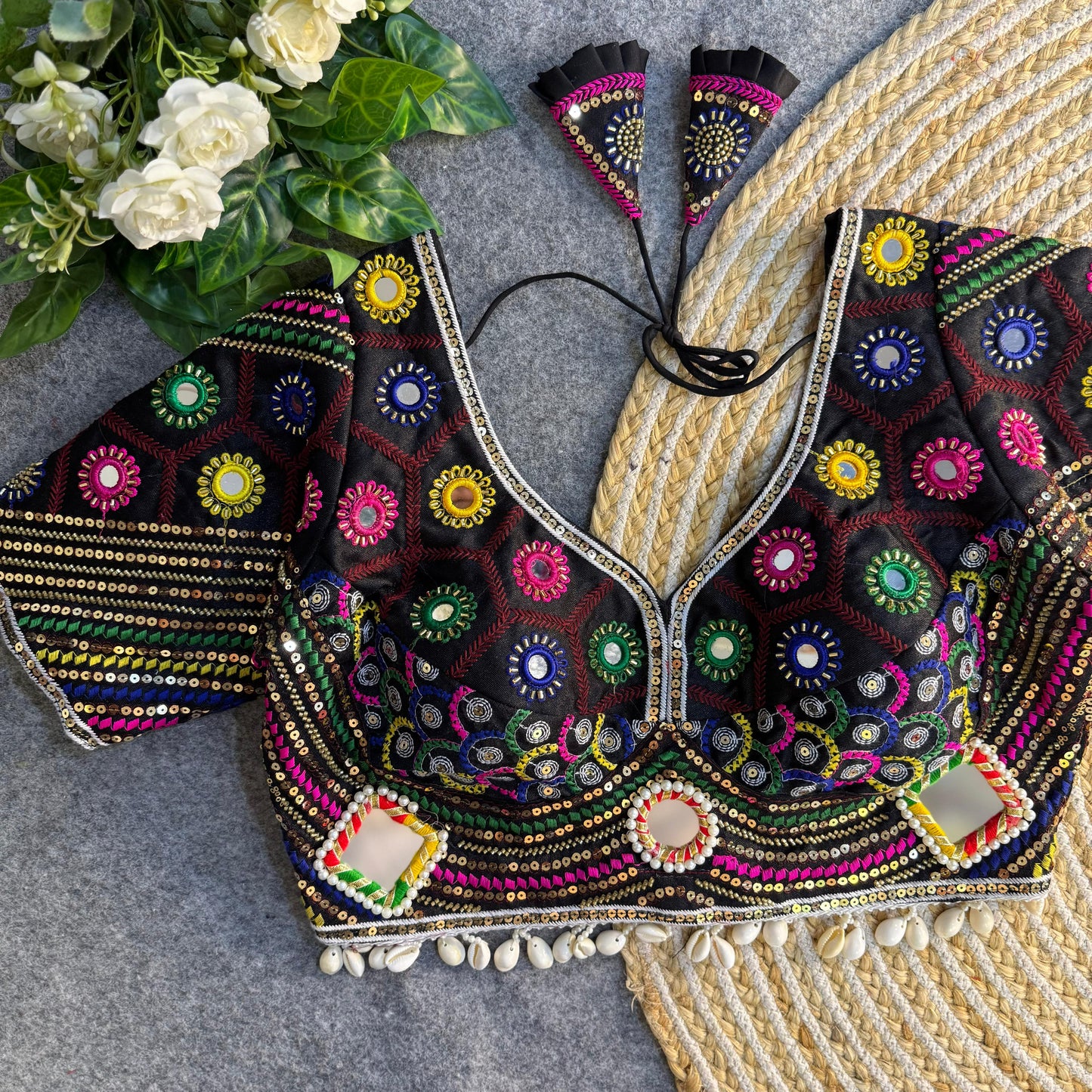 Beautiful Traditional heavy italian silk ready made blouse