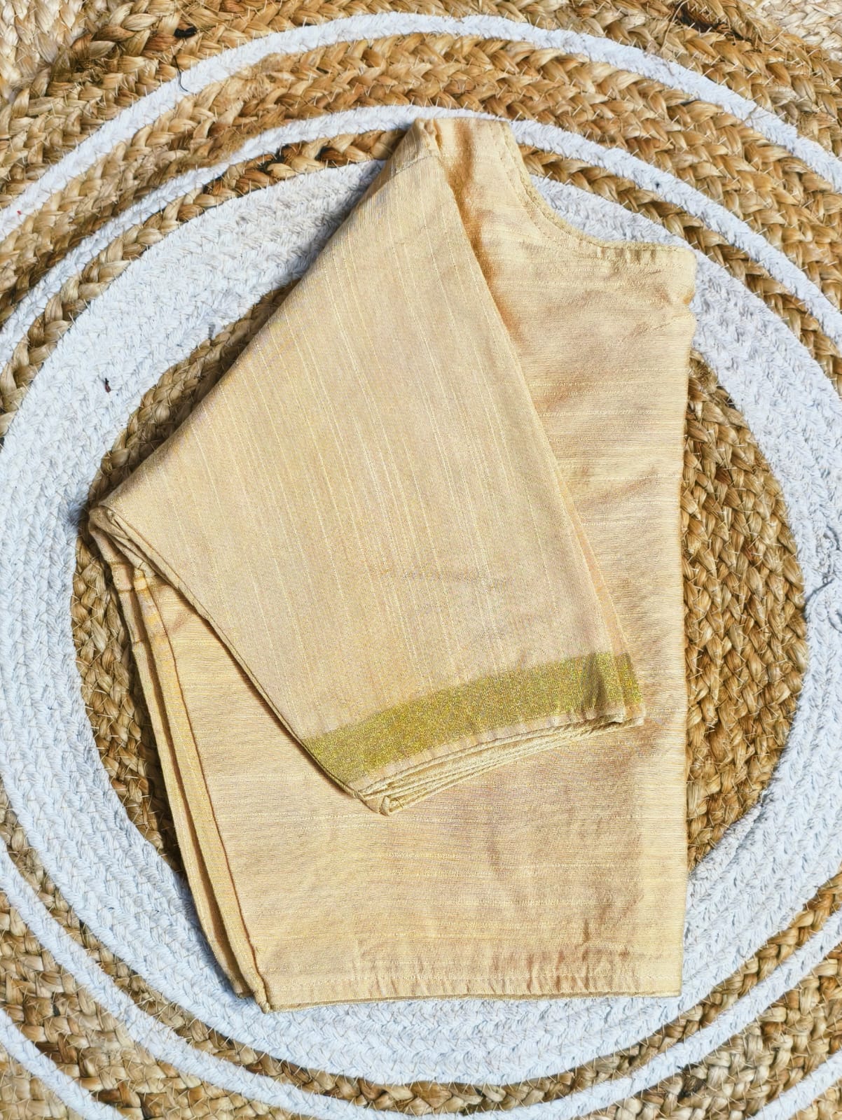 Ghicha silk boat neck ready made blouses