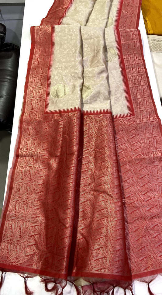 Tusser silk saree