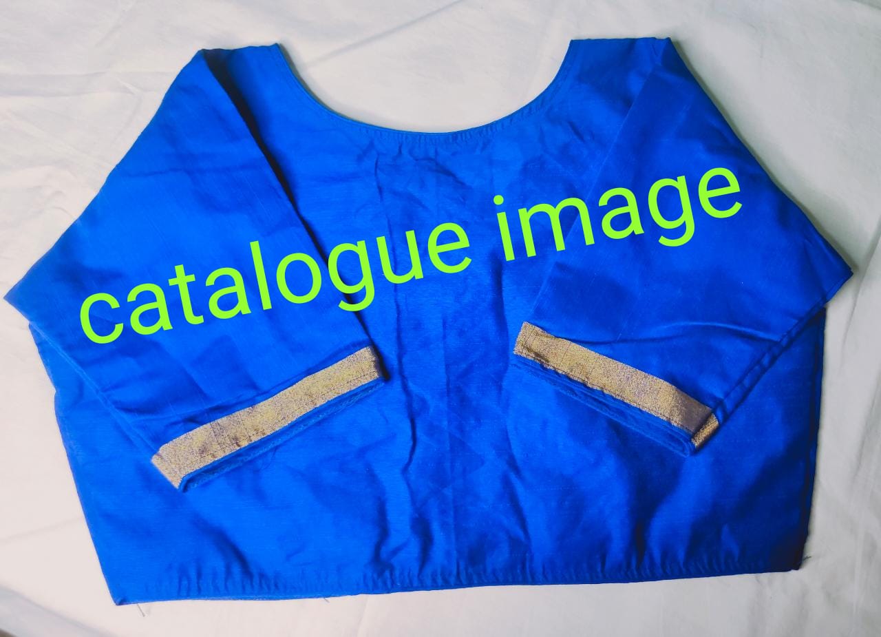 Ghicha silk boat neck ready made blouses