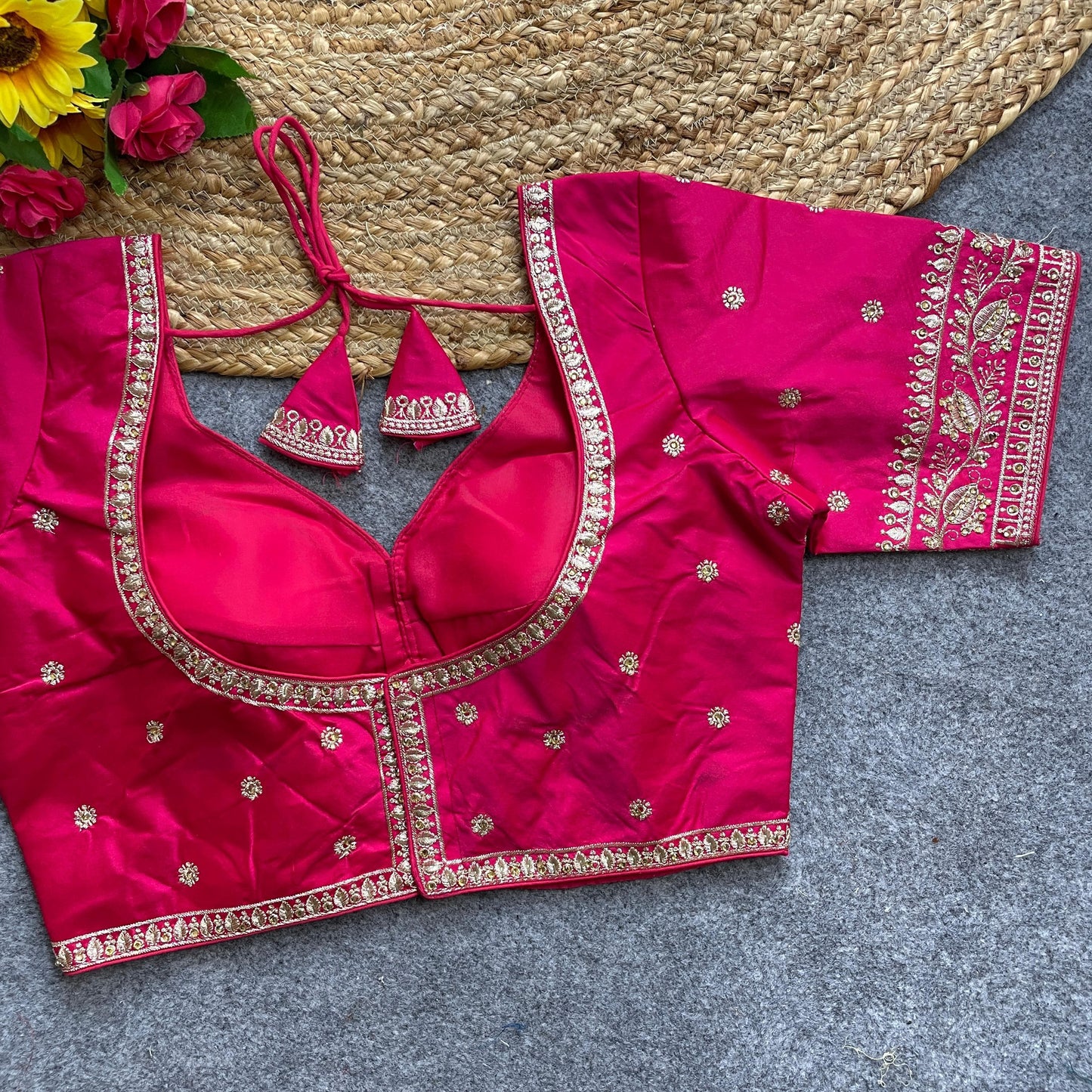 Heavy silk ready made blouse
