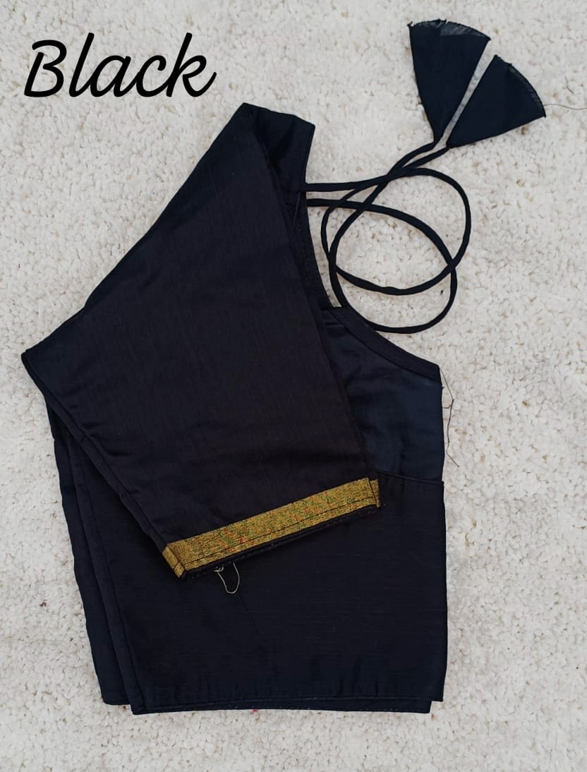 Ghicha silk round neck ready made blouses