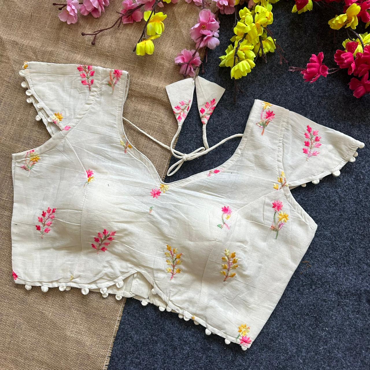 Pure Camric Cotton ready made blouses