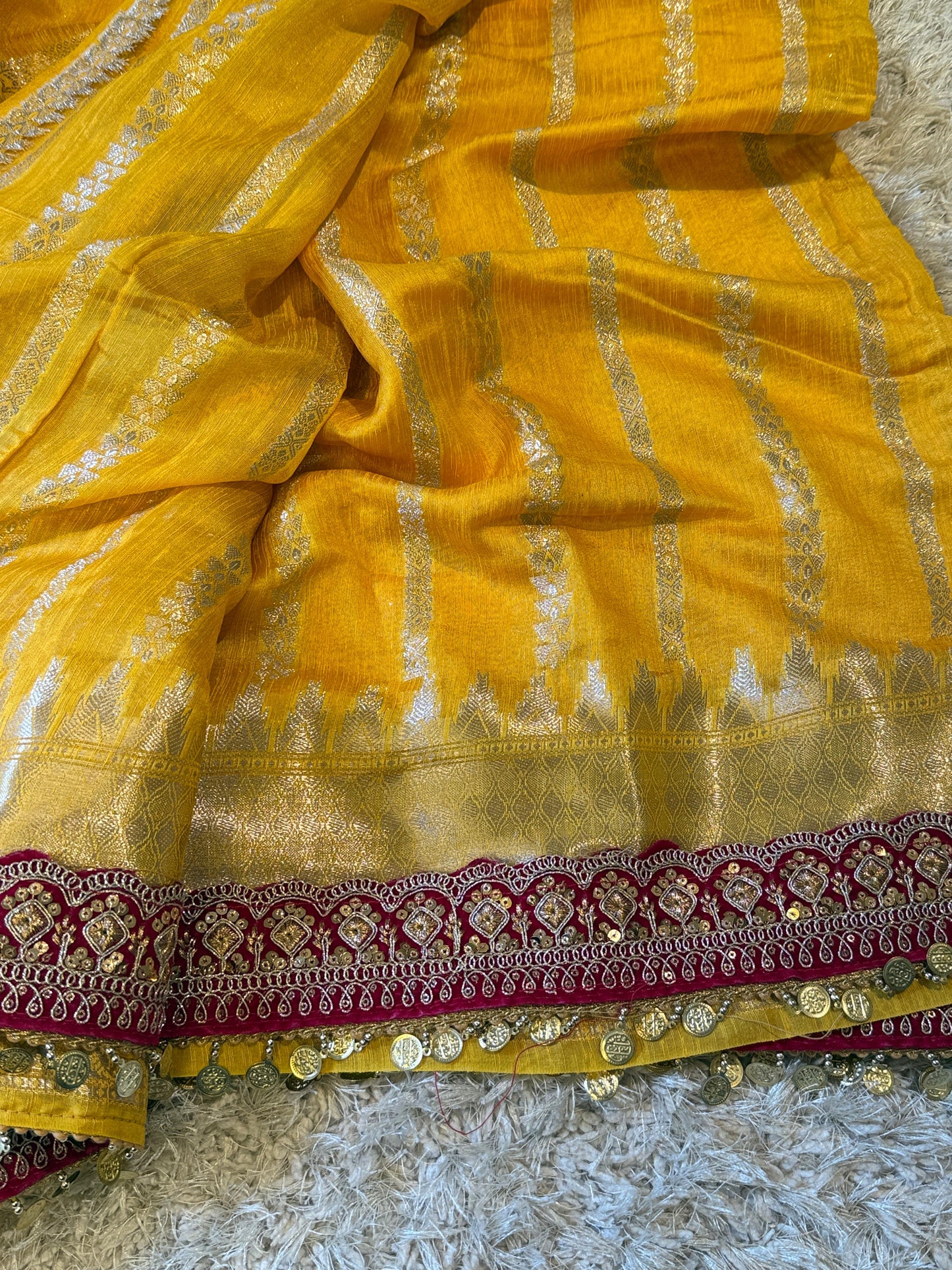 Banarasi Katan Georgette Soft Silk Saree