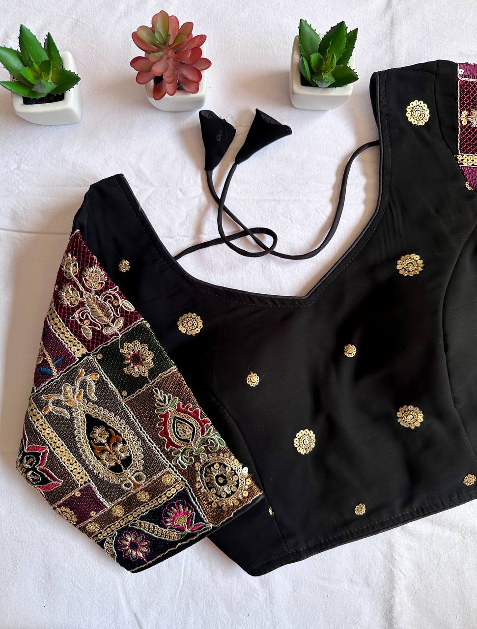 Pure Georgette Fox - Premium Readymade Blouse