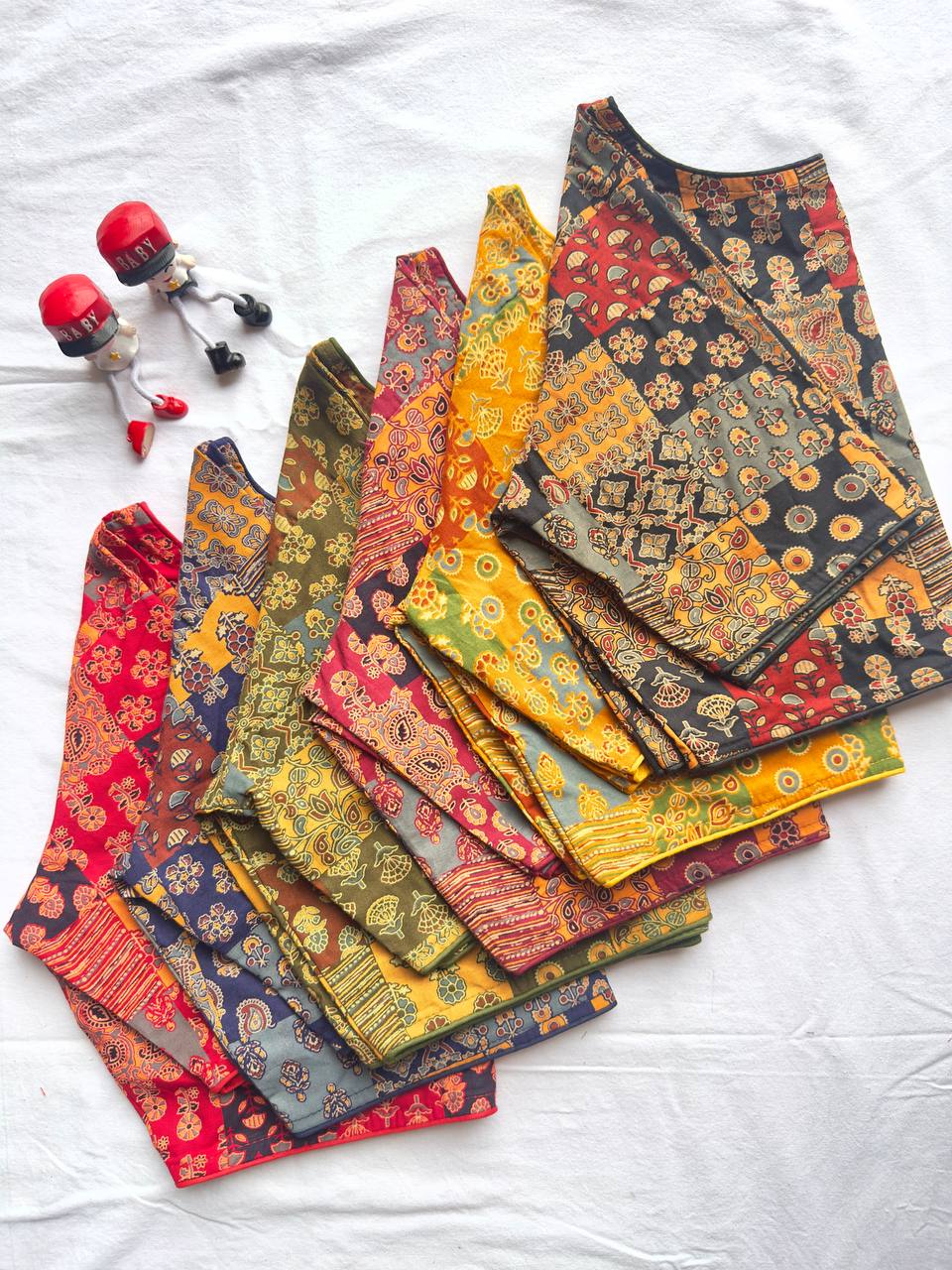 Pure Ajrakh HandBlock Cotton - Premium Readymade Blouse