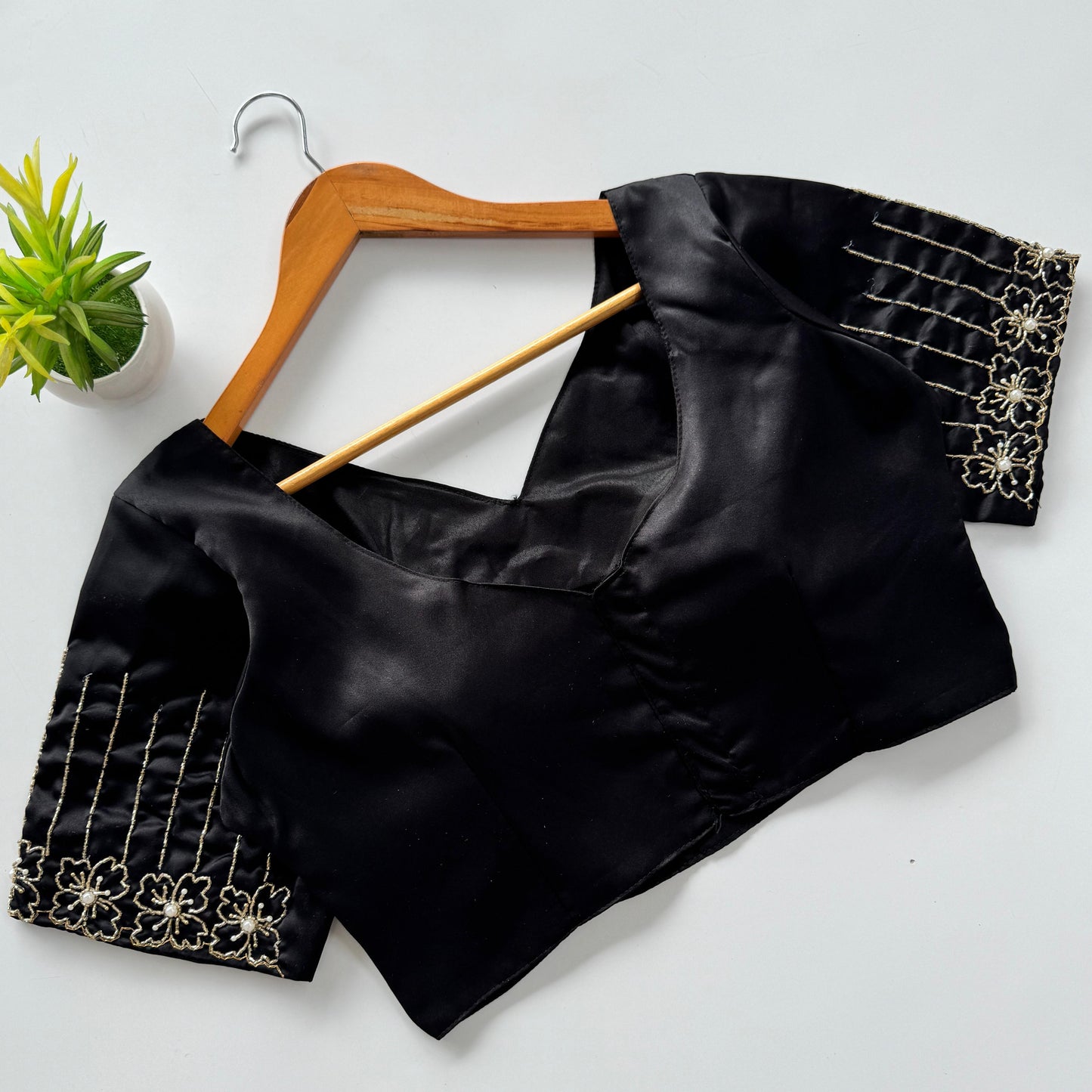 A Beauty Of Golden Handwork All Over - Premium Readymade Blouse
