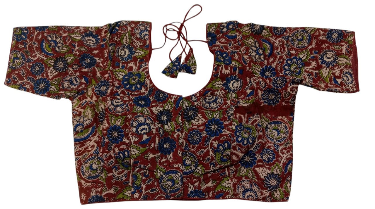 Kalamkari Pure Cotton ready made blouse