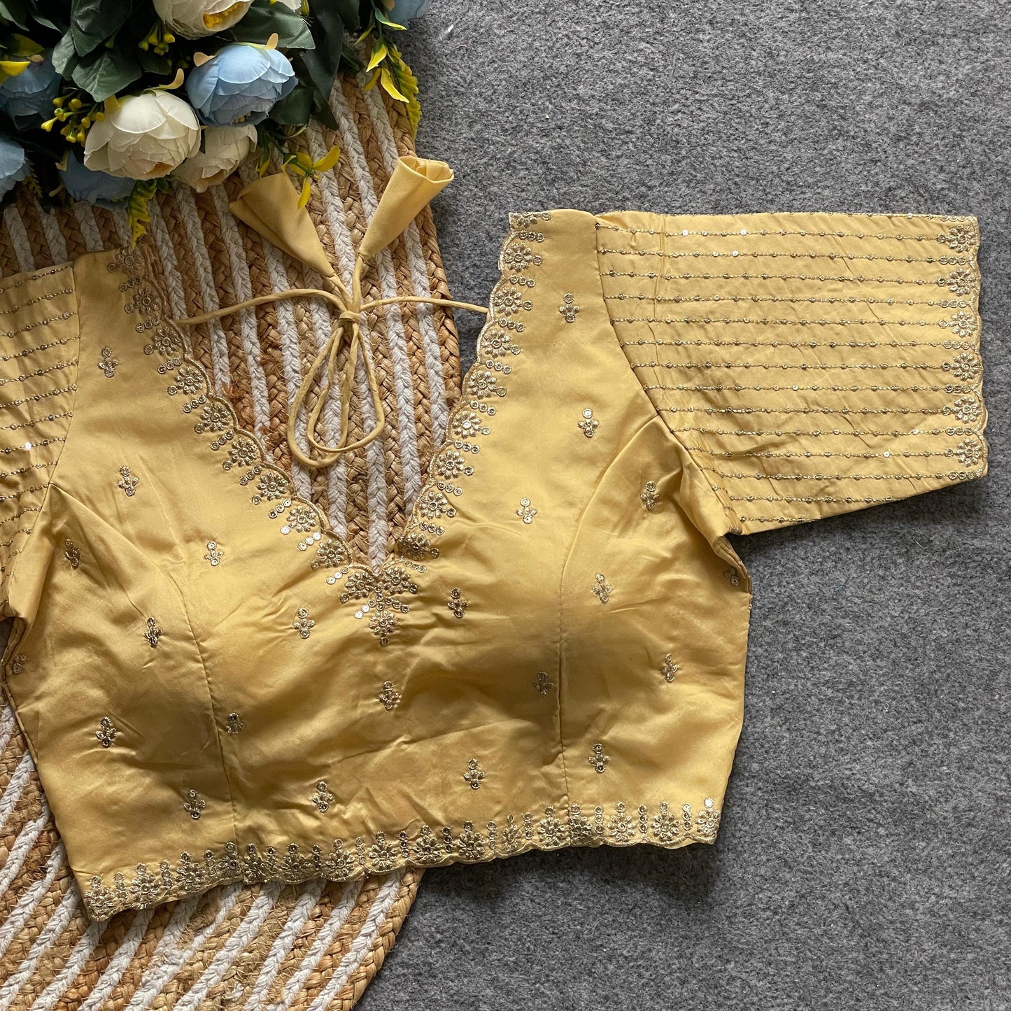 Banarasi silk ready made blouse