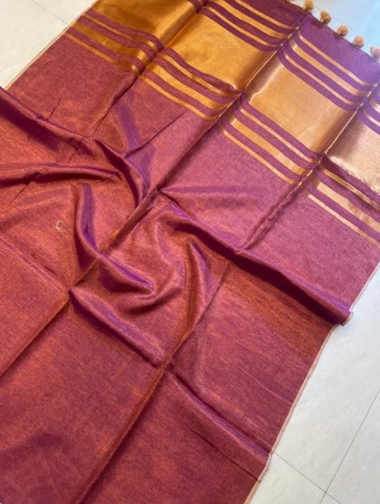 Pure Tissue by Linen saree