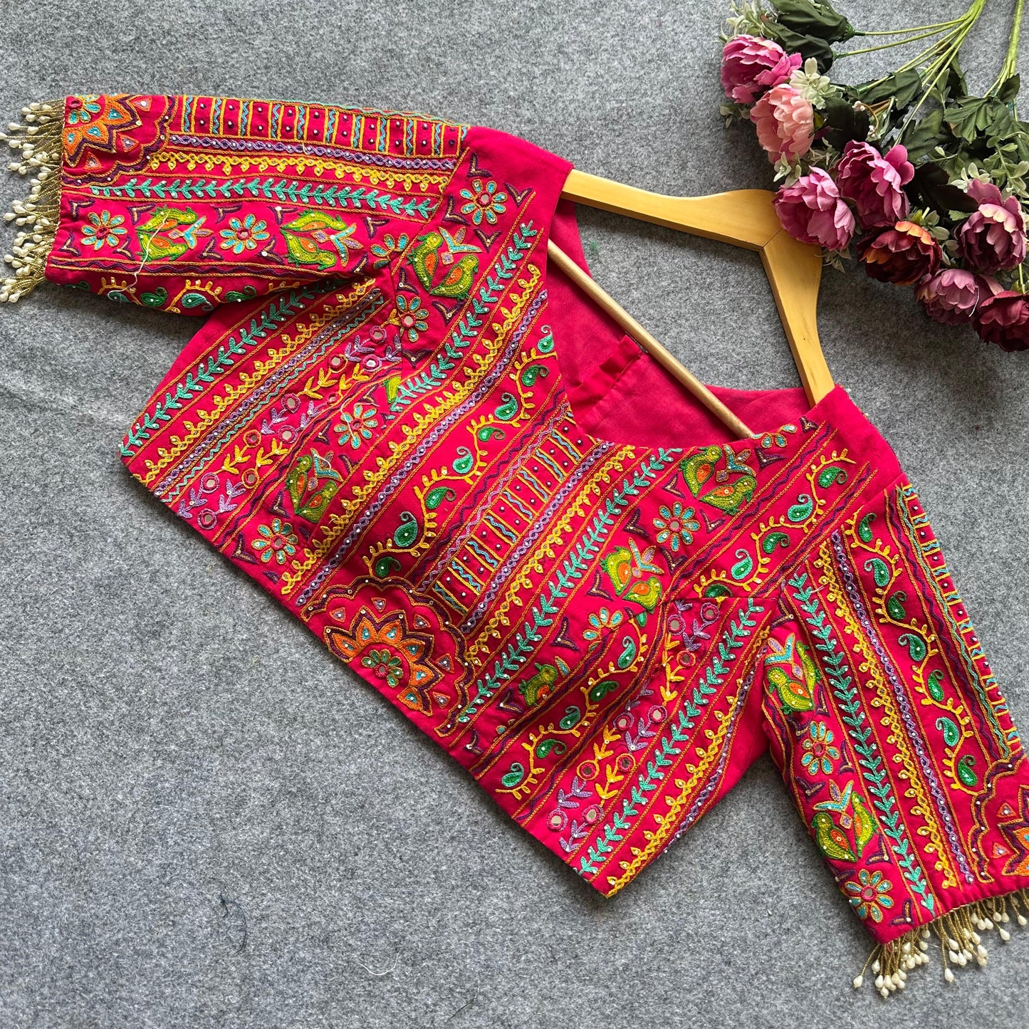 A Beauty Of Handwork All Over - Premium Readymade Blouse