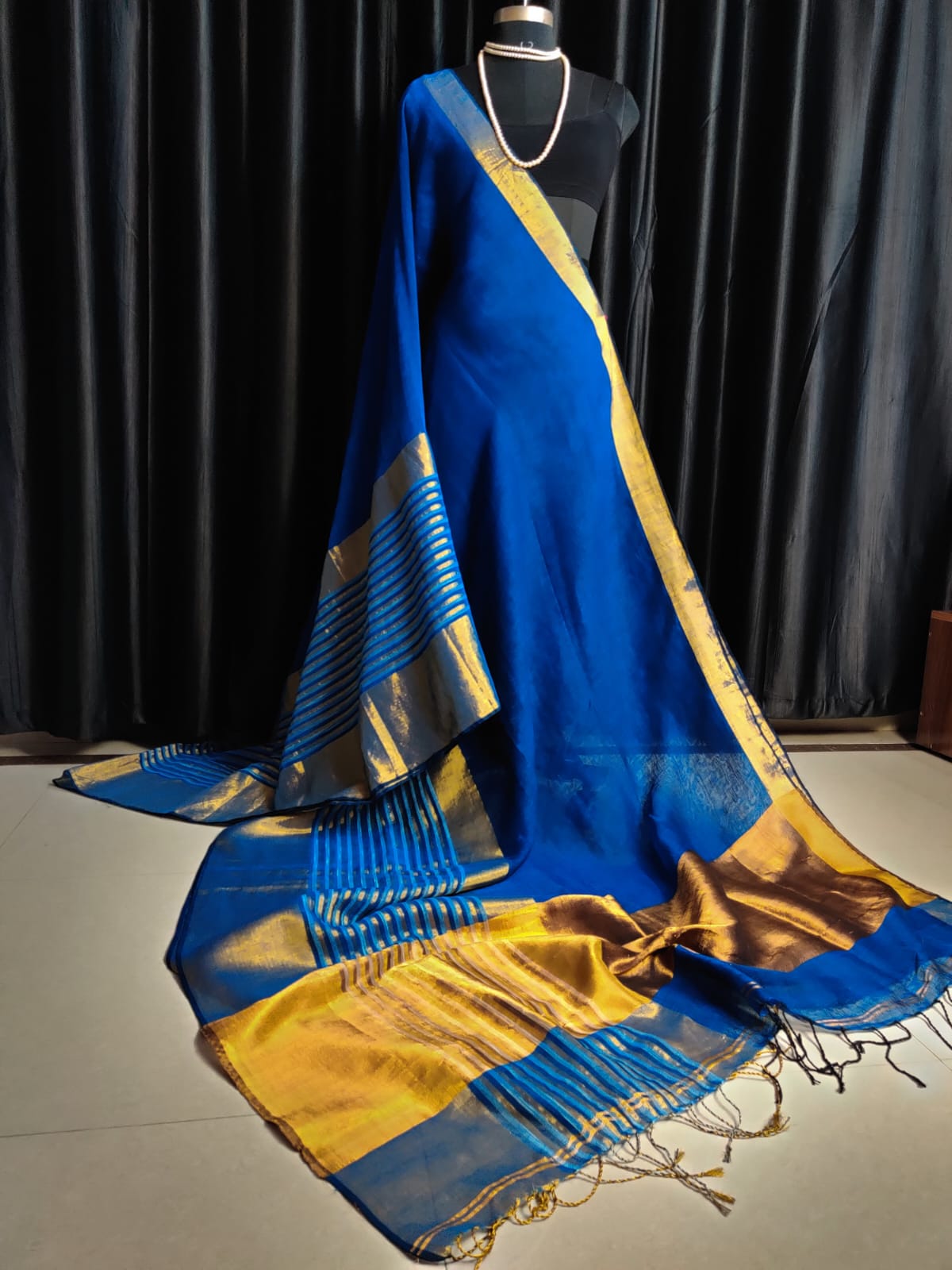 Pure linen by linen saree
