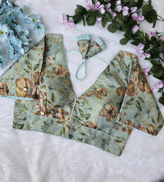 Pojison Printed - Premium Readymade Blouse