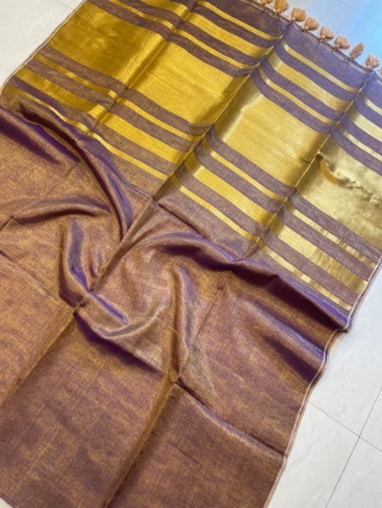 Pure Tissue by Linen saree