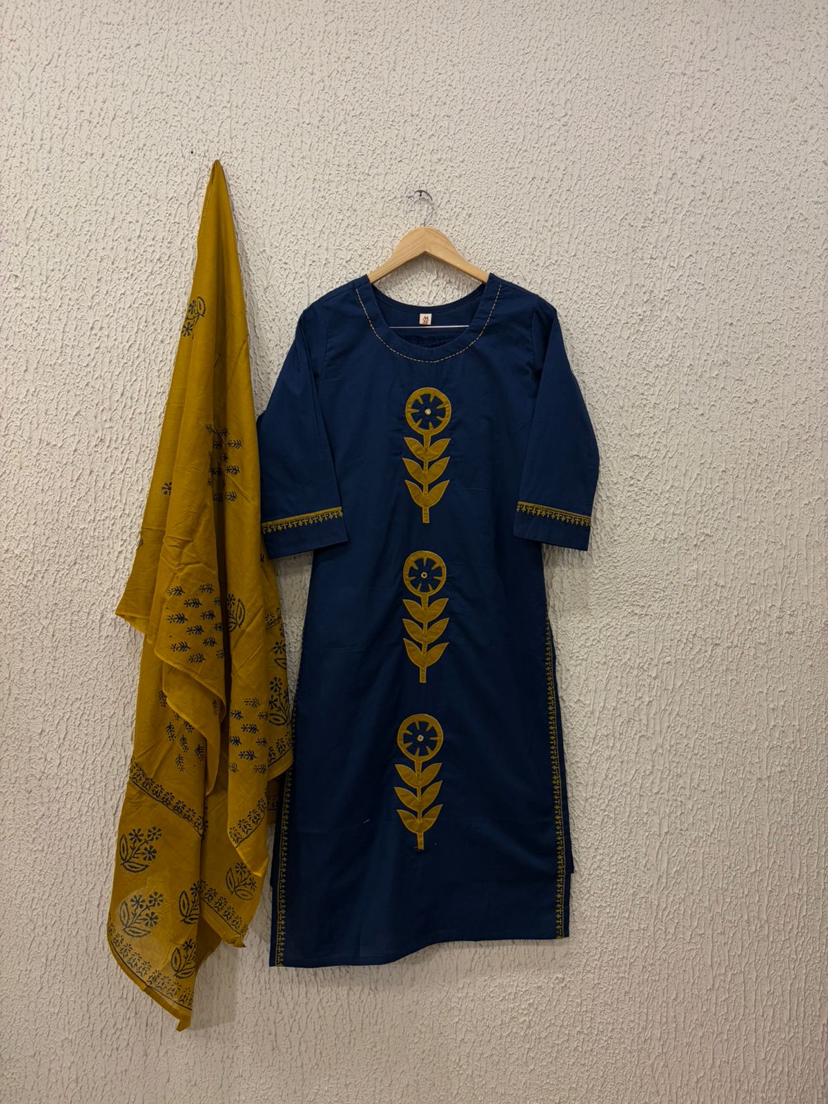 Cotton embroidery work salwar suit