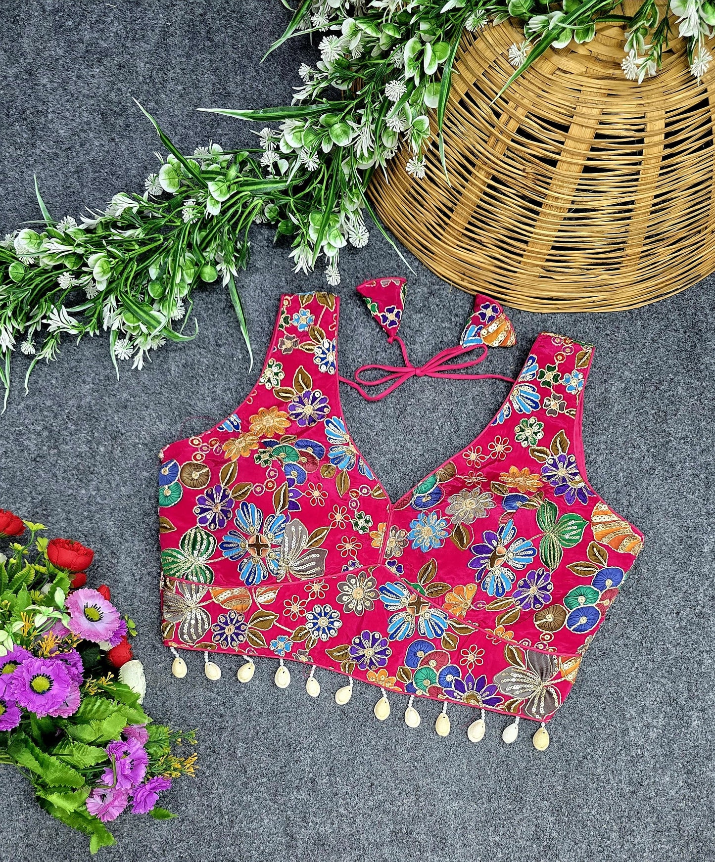 Party wear handwork ready made blouse