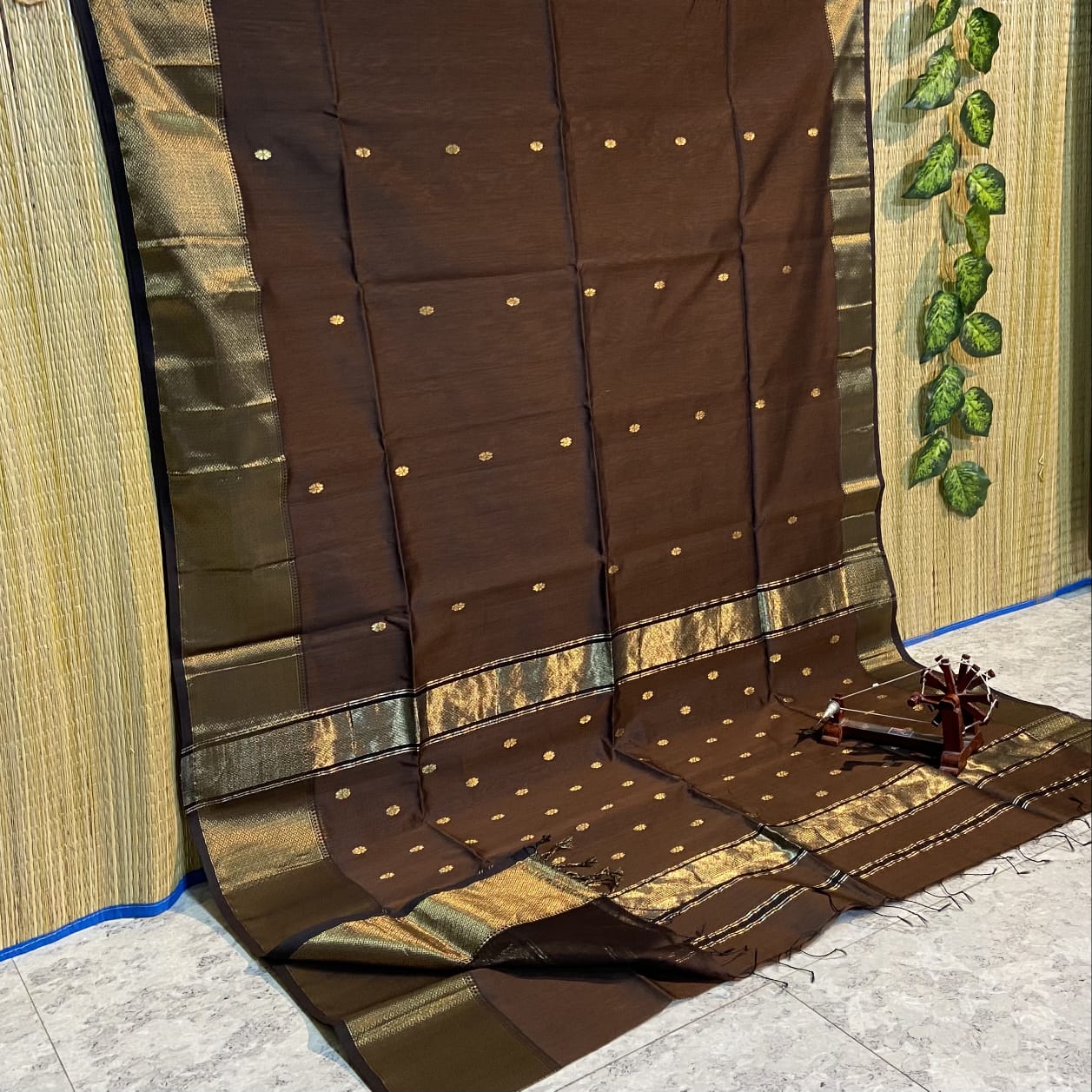 HANDLOOM MAHESHWARI COTTON SILK SAREE