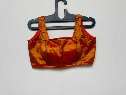 Satin Silk Sleeveless - Premium Designer Blouse